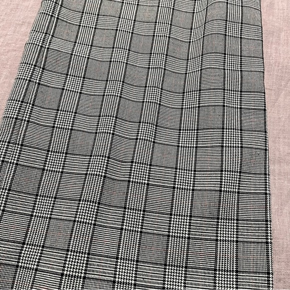 Nine West Neo Classic Gray Plaid Wide Leg Pants Plus Size 16 Business Casual - Picture 3 of 8